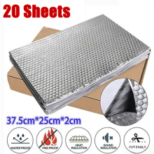 20x Sheets 2MM Sound Deadening Proofing Mat Foil Butyl Car Van Vibration Damping