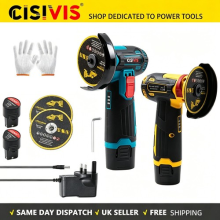 Mini Cordless Angle Grinder Polishing and Cutting Machine + 2 Battery + Charger