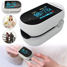 Finger Pulse Oximeter Blood Oxygen Monitor Heart Rate Monitor w/ OLED Display