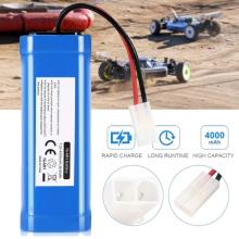 4000mAh 7.2V Ni-MH Battery Rechargeable RC Car Boat Models with Plug Connector