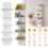 5 Tier Wall Shelf Unit Wall Mount Organizer Floating Storage Bookcase for Office 1