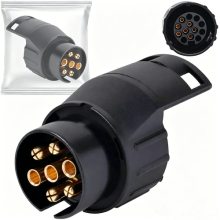 7 Pin To 13 Pin Plug Adapter Trailer Connector 12V Towbar Towing Socket Adapter