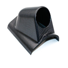 (Left Frame Carbon) Car 52mm Universal Mount Holder Gauge Pod Plastic Single Double Holder 3 Gauge
