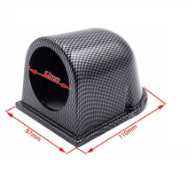(Seat Carbon) Car 52mm Universal Mount Holder Gauge Pod Plastic Single Double Holder 3 Gauge