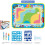 (Fruit Letters)Magic Watercolor Canvas Toy Reusable With Large Surface For Artistic Creativity And Learning Fun 13