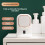 (Green)Automatic Electric Toothpaste Pump Dispenser Sensor Squeezer Wall Bathroom Mounted 4