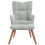 VidaXL vidaXL Relaxing Chair Light Grey Velvet 5