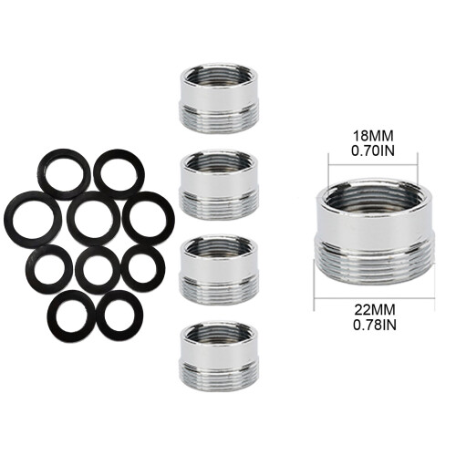 Faucet Adapter Kit Brass Aerator Connector 5 Pcs 2