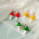 Mushroom Earrings Resin Simulation Long Pendant 1 Pair 1