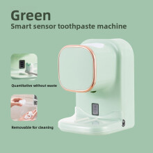 (Green)Distributeur Pompe Dentifrice Électrique Automatique Capteur Presse Murale Salle de Bain