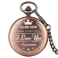 Personalized Pocket Watch for Son