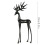 Holiday Deer Christmas Greeting Card Set 6PCS 3