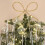 Metal Rhinestone Bow Tree Topper Silver Gold Spring Base 5