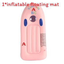 (Pink)Planche de surf PVC plateforme flottante gonflable pour sports nautiques piscine activités