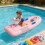 (Yellow)Pvc Surfboard Inflatable Floating Platform For Water Sports Pool Activities 9