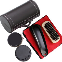 Travel Shoe Care Kit Brush and Polishing Tools with PU