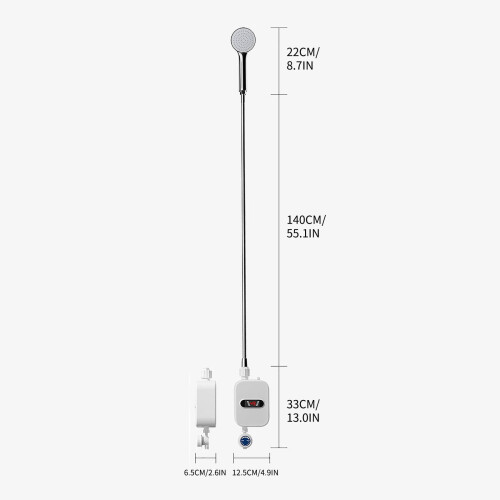 Electric Tankless Water Heater 110V Compact 1 Unit 1