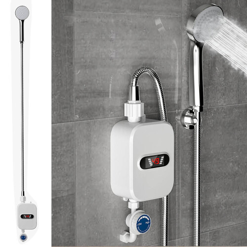 Electric Tankless Water Heater 110V Compact 1 Unit 2