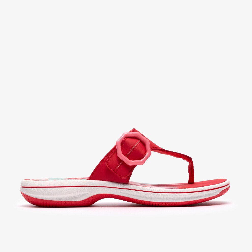 Clarks (Standard, 7 (Adults')) Brinkley Cove Poppy Red