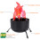 LED Fake Fire Flame Lamp 3D Campfire Decor 8