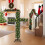 5ft Pre-Lit Artificial Pine Cross Christmas Tree with LED 4