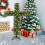 5ft Pre-Lit Artificial Pine Cross Christmas Tree with LED 3