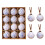 Christmas Ball Ornaments White Blue 12PCS 80mm 6