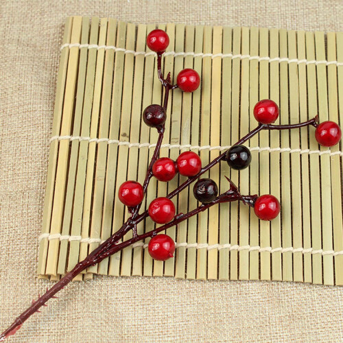 Artificial Holly Stems Red Berry 20 or 10 pcs 1