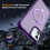 Purple Translucent iPhone 12/12 Pro Case with Magnetic Ring 7