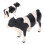 Cattle Figurine Black and White Cow Statue 1 Piece 2