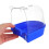HOMEMAXS Parrot Bath Tub for Parakeets Blue 7