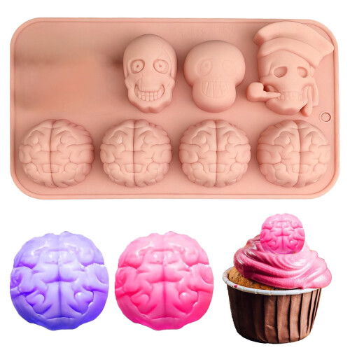Halloween candy silicone mold pumpkin bat witch hat 1