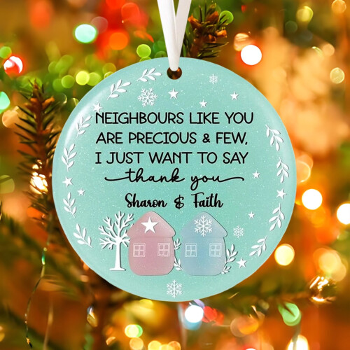 Acrylic Christmas Ornament Pendant 2D Flat 1
