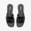 Clarks (Standard, 7 (Adults')) Trala Slide Black Pat 6