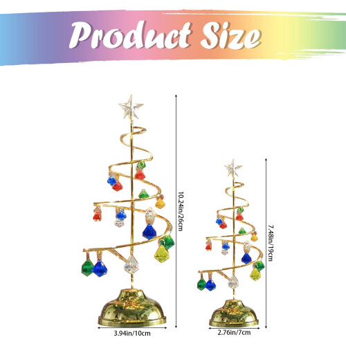 Small Pre-Lit LED Christmas Tree – Skinny Desktop Xmas 2