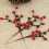 Artificial Holly Stems Red Berry 20 or 10 pcs 5