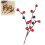 Artificial Holly Stems Red Berry 20 or 10 pcs 6