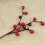 Artificial Holly Stems Red Berry 20 or 10 pcs 8