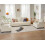 VANACC Sofa Offwhite Bouclé Deep Seat Living Room Set 3