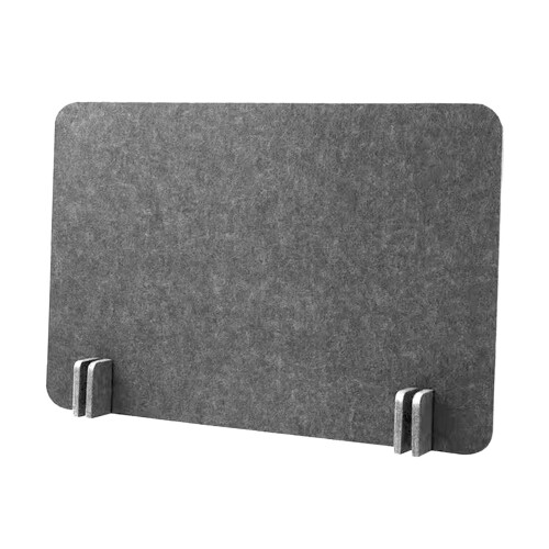 Acoustic Desk Divider Felt Panel Dark Gray 40x50 cm