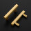 Brass Cabinet Handles Champagne Gold 30-Pack 2