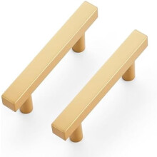 Brass Champagne Gold Cabinet Handles 20-Pack 2.5 Inch Center