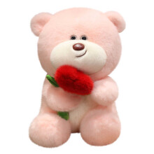 Rose Bear Teddy Toy with Rose Bundle for Valentine's Day
