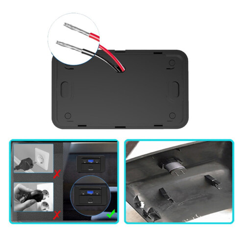 USB Car Charging Socket Dual PD + USB 3.0 for 12V-24V 1
