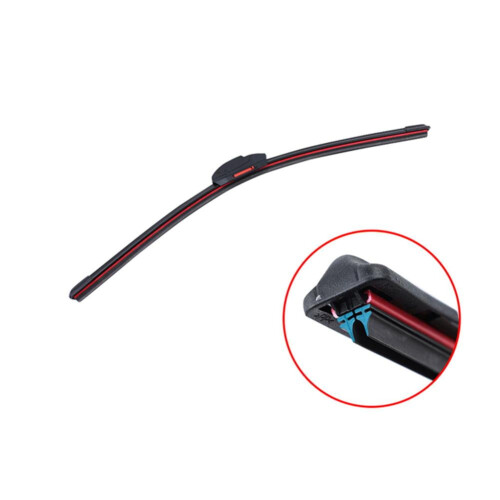 Car Wiper Blades Universal Frameless Double Rubber 2 Pack