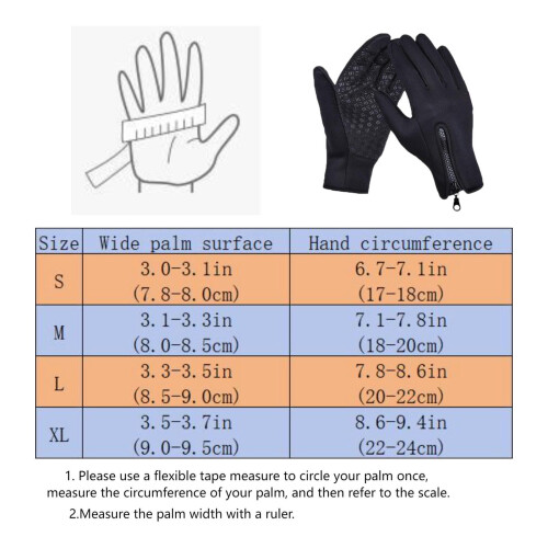 Thermal Windproof Touchscreen Gloves Insulated Waterproof 1