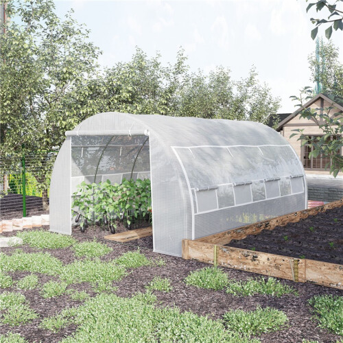 4x3x2m Polytunnel Greenhouse with Steel Frame 1