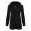 Women's Hooded Onesie Polyester Full-Zip Black Size L 7