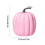 Fall Artificial Pink Velvet Pumpkins Decor 6 pcs 3