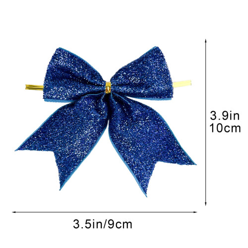 Blue Christmas Ornaments Pack 6 Pieces 4.7 Inch 2